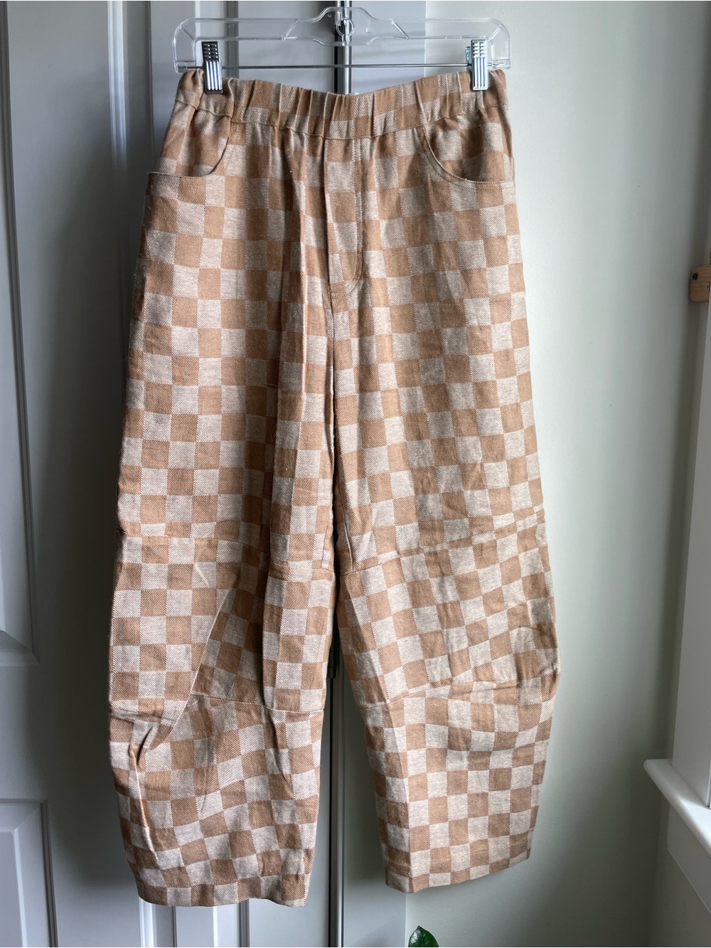 A Mente 100% Cotton Checkerboard Lounge Pants – Size 28